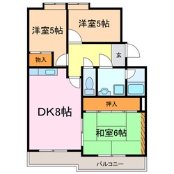 リバービレッジハイツの物件間取画像